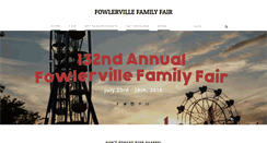 Desktop Screenshot of fowlervillefamilyfair.com